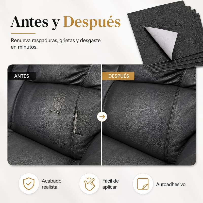 Parches de reparación de cuero sintético - Image 3