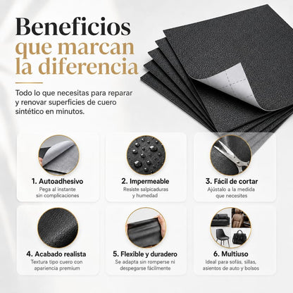 Parches de reparación de cuero sintético - Image 2